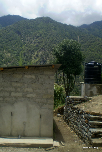water tank and tap